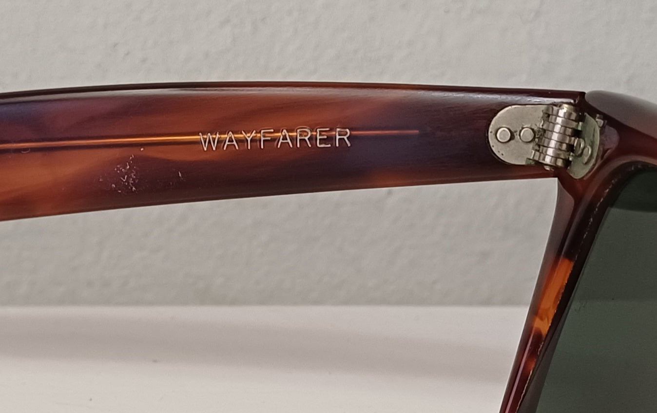1980's RAYBAN B&L USA 🇺🇲 WAYFARER 50[]22 tortoise Sunglasses