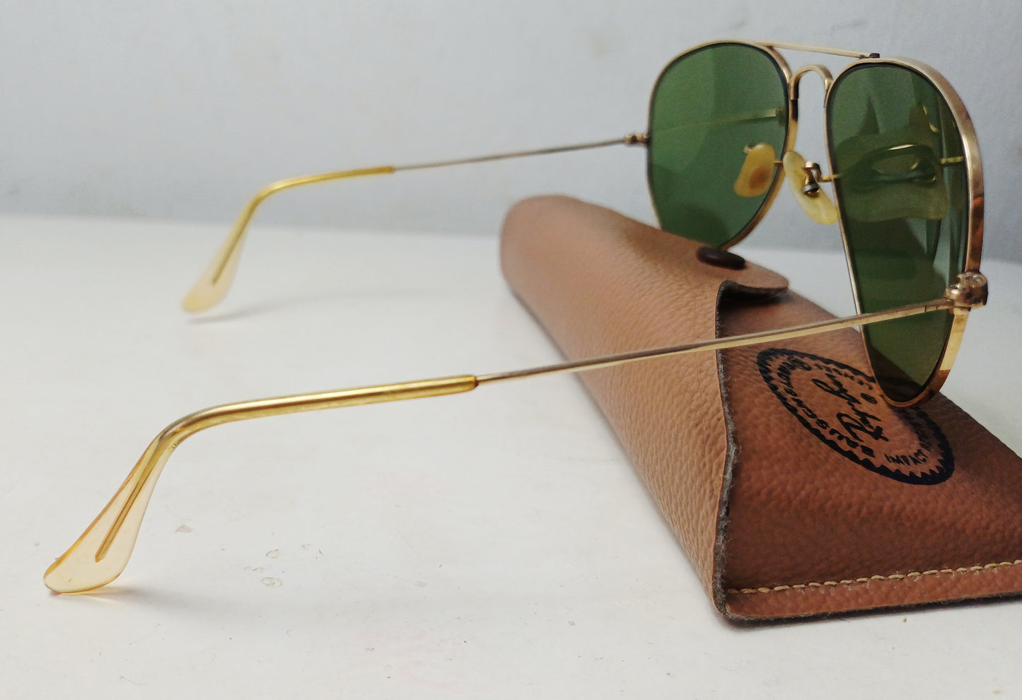 1950's RAYBAN B&L USA 🇺🇲 Oro 12K GF Modelo aviador (pilot Sunglasses)