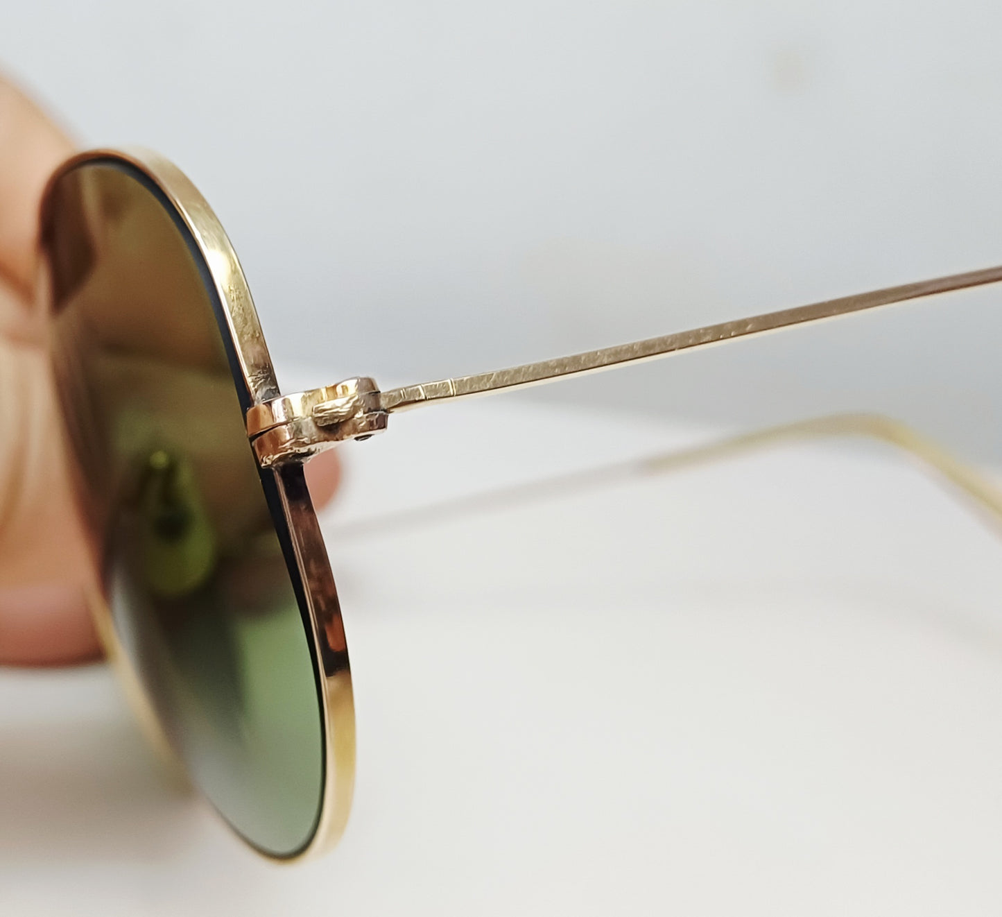 1950's RAYBAN B&L USA 🇺🇲 Oro 12K GF Modelo aviador (pilot Sunglasses)
